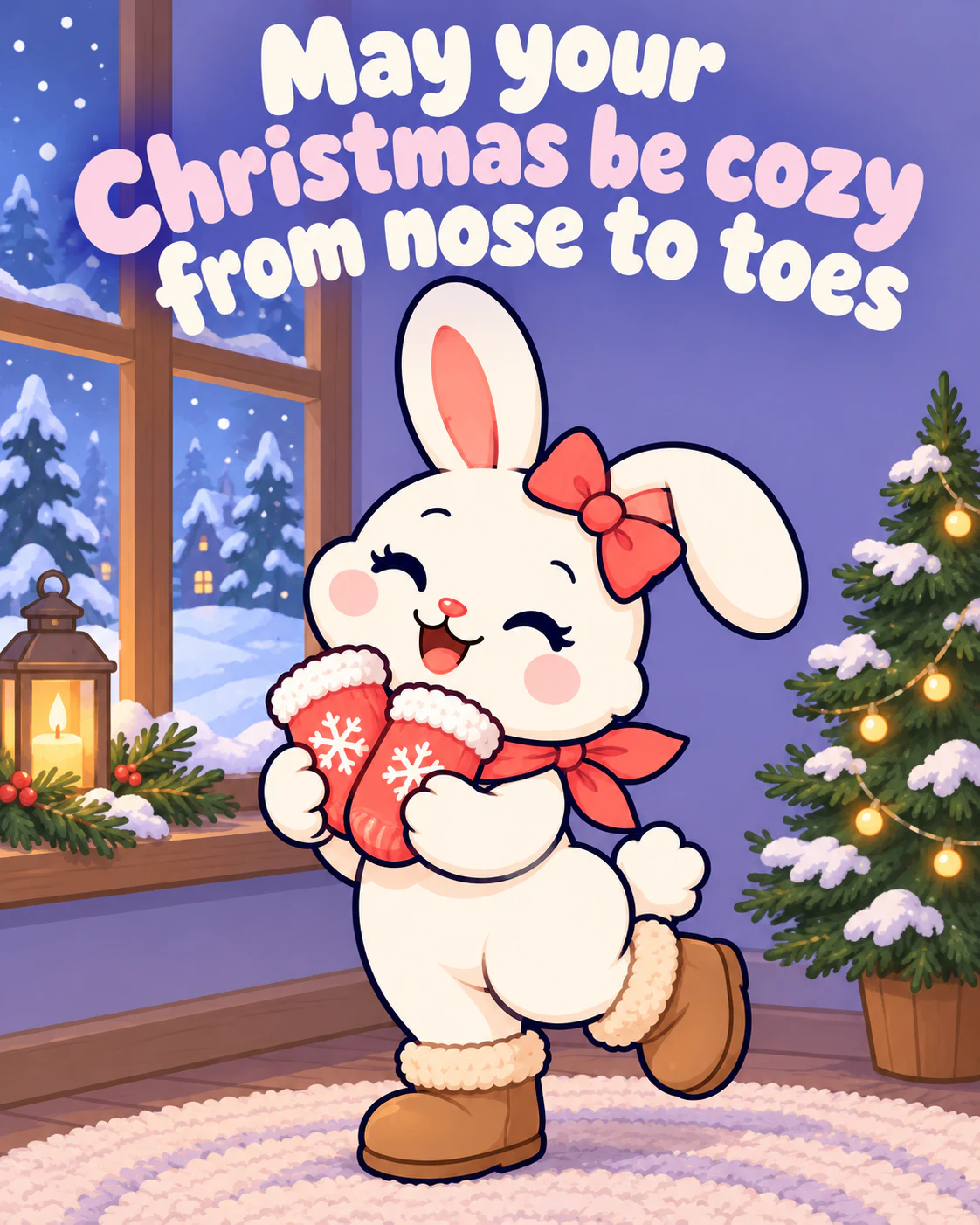 May your Christmas be cozy from nose to toes
