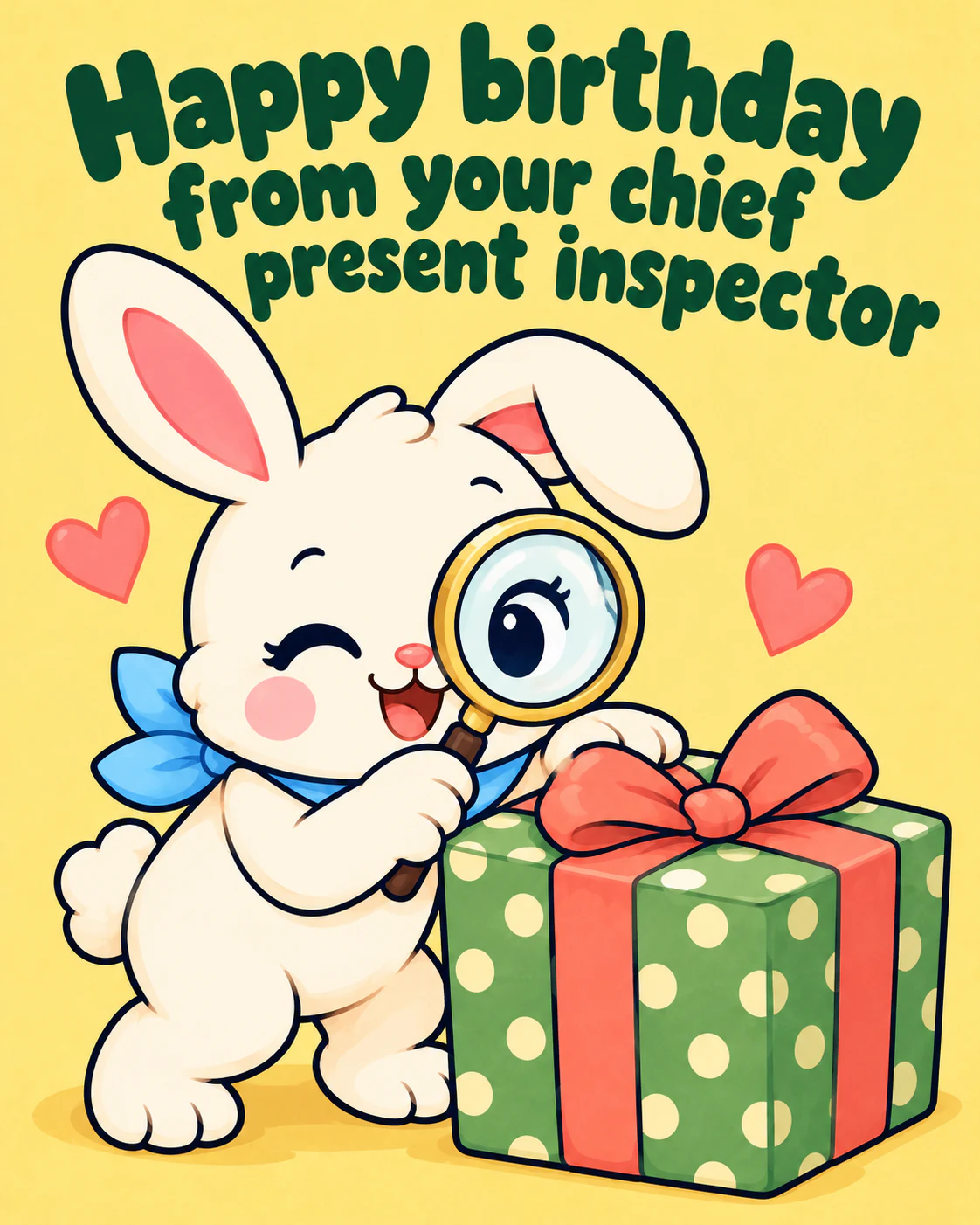 Happy birthday from your chief present inspector