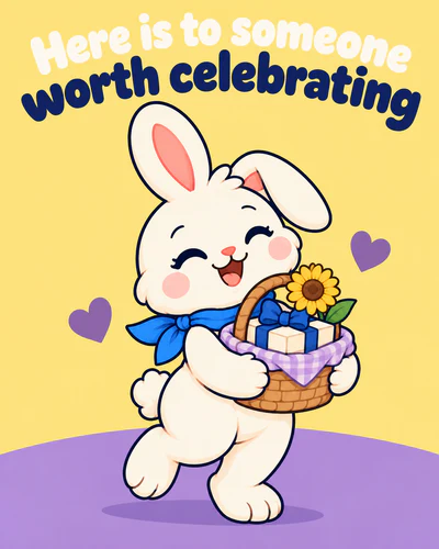 Here is to someone worth celebrating