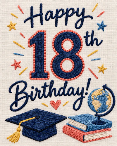 18th birthday ecard