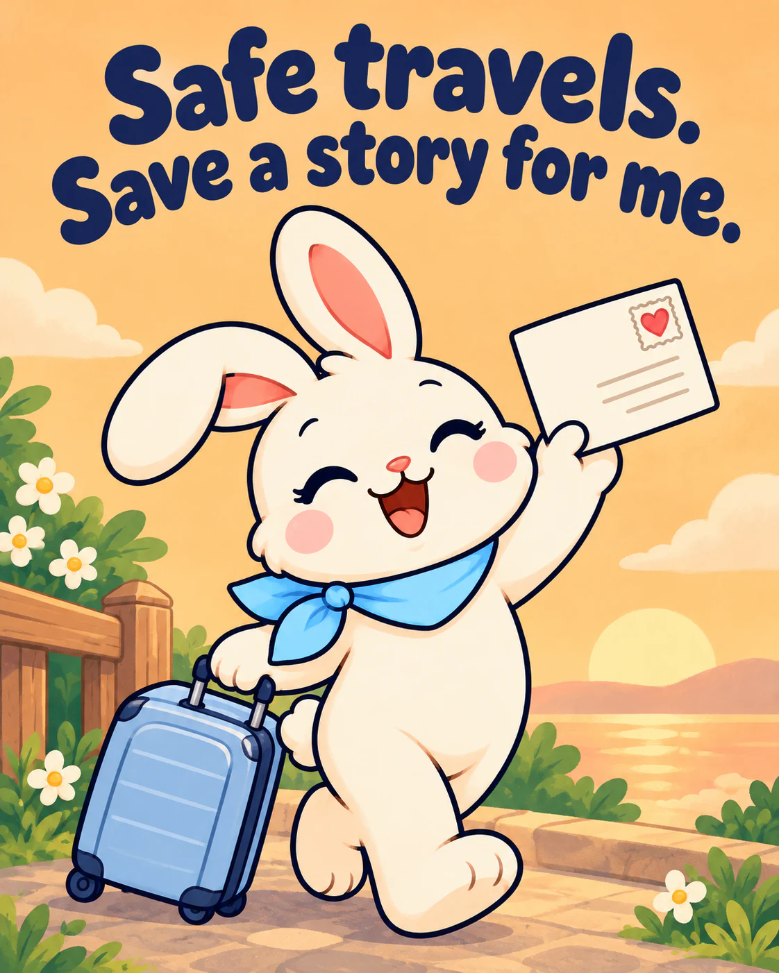 Safe travels. Save a story for me.