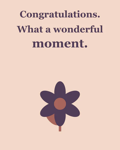 Congratulations. What a wonderful moment.