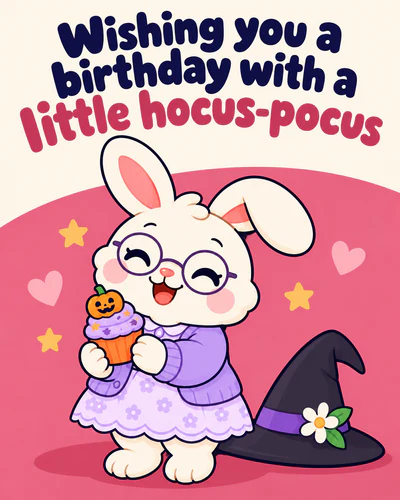 Wishing you a birthday with a little hocus-pocus