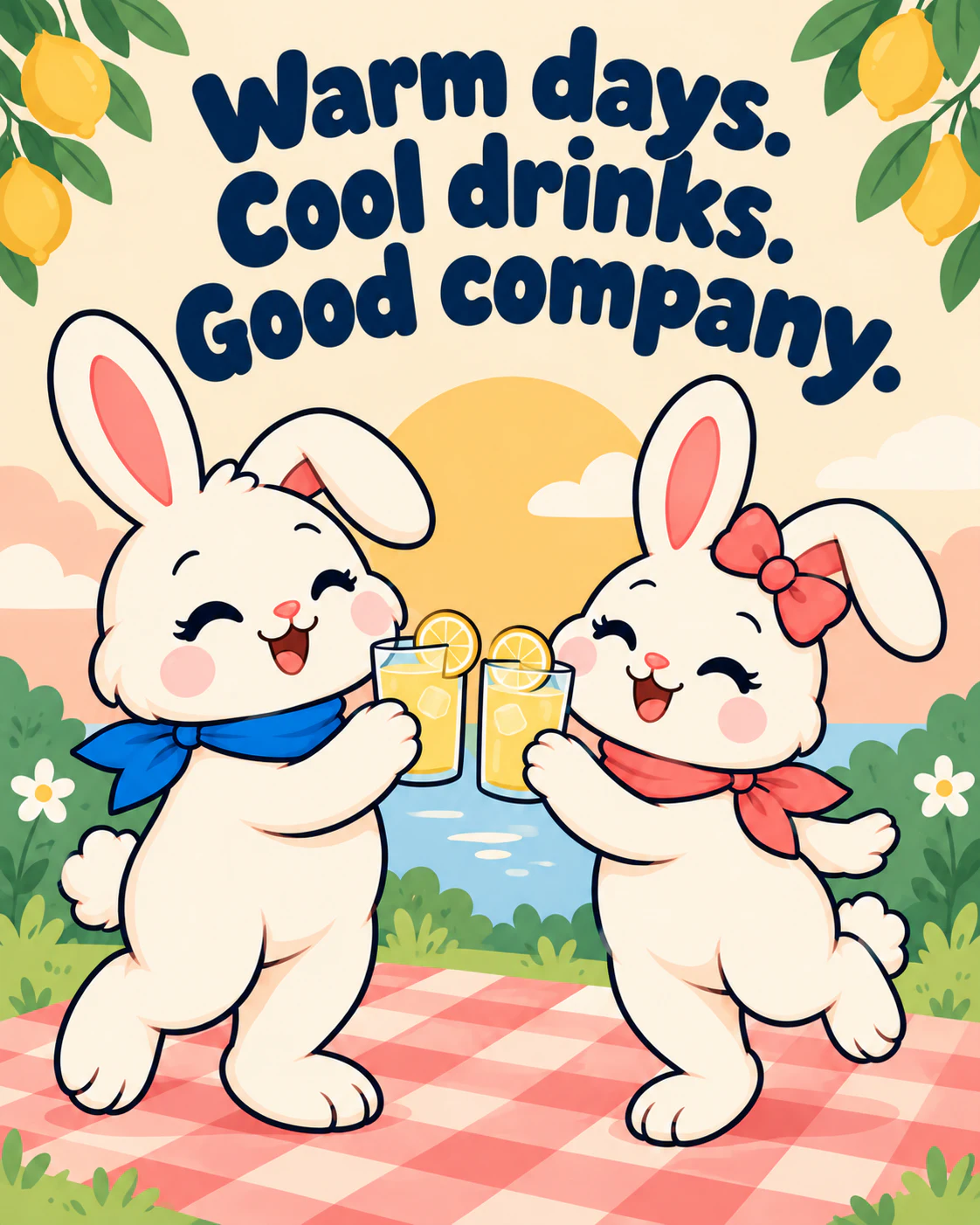 Warm days. Cool drinks. Good company.