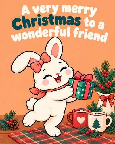 A very merry Christmas to a wonderful friend