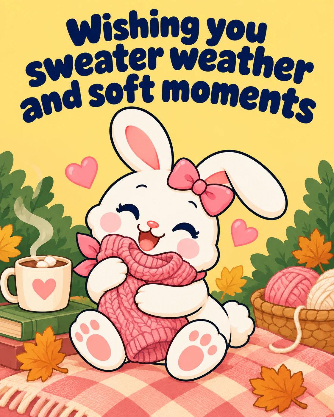 Wishing you sweater weather and soft moments