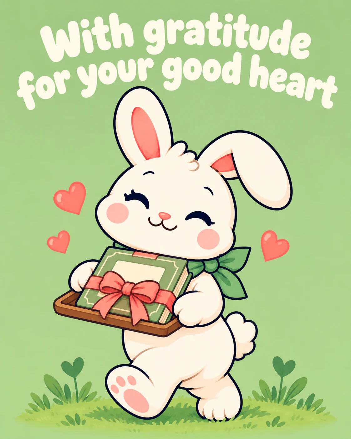 With gratitude for your good heart