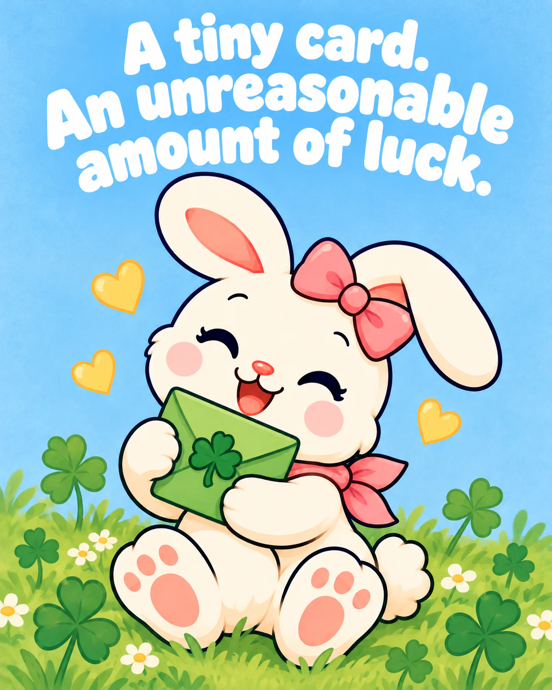 A tiny card. An unreasonable amount of luck.