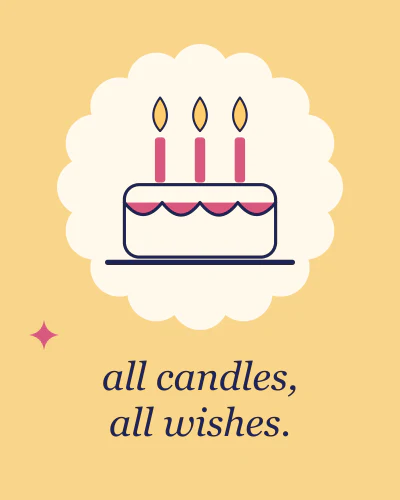 All candles, all wishes