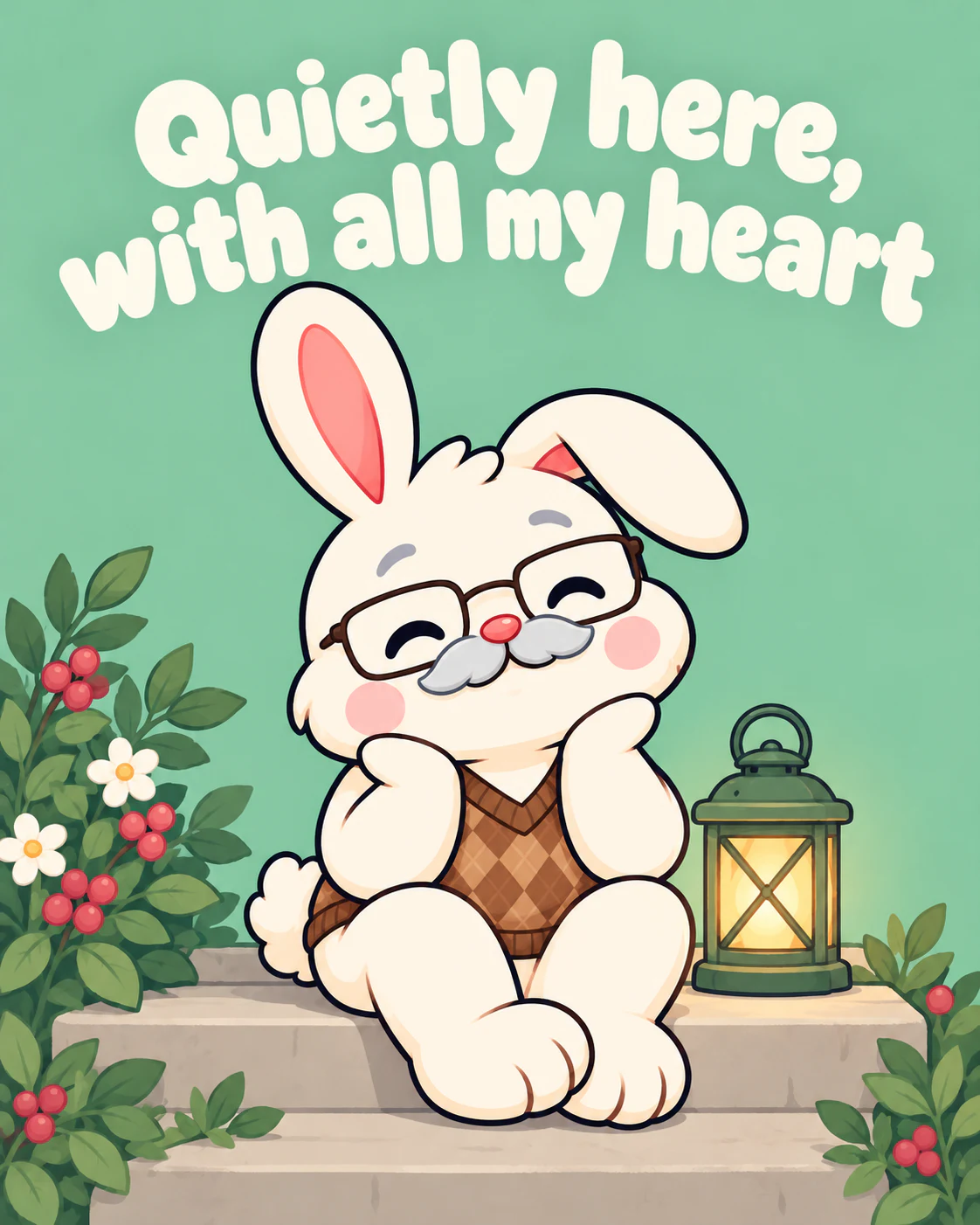 Quietly here, with all my heart