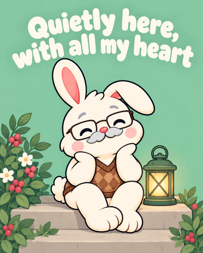 Quietly here, with all my heart