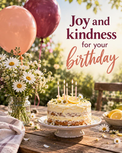 Joy and kindness for your birthday