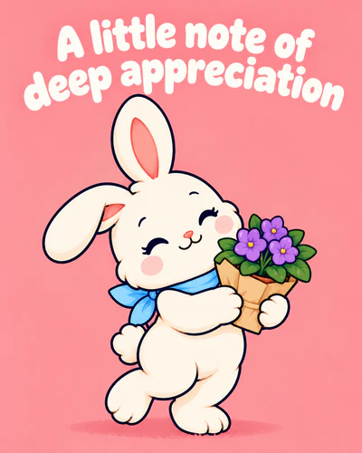 A little note of deep appreciation