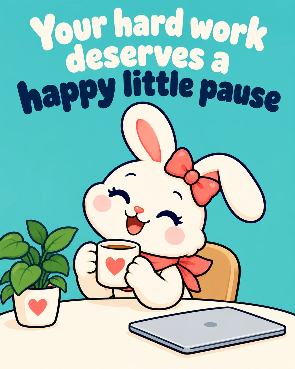 Your hard work deserves a happy little pause