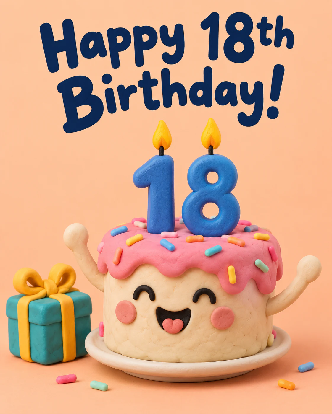 A sweet 18th birthday cake