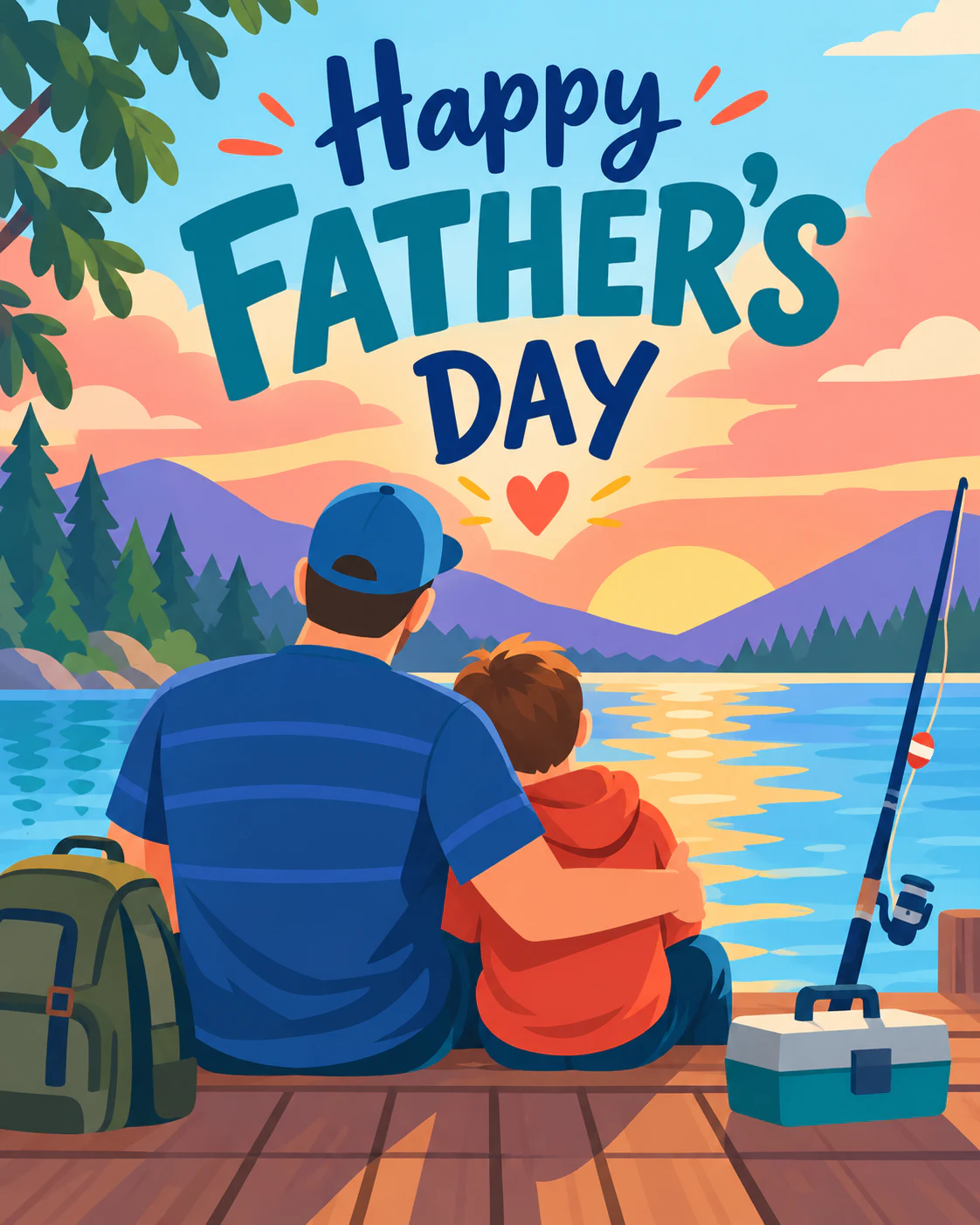 Heartfelt fathers day ecard