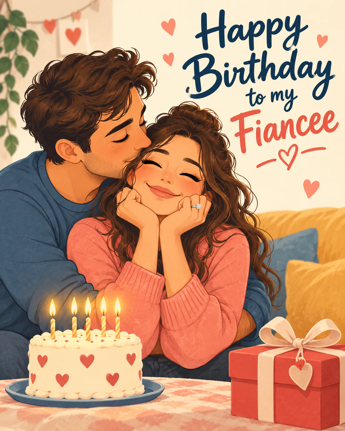 Birthday ecard for fiancee