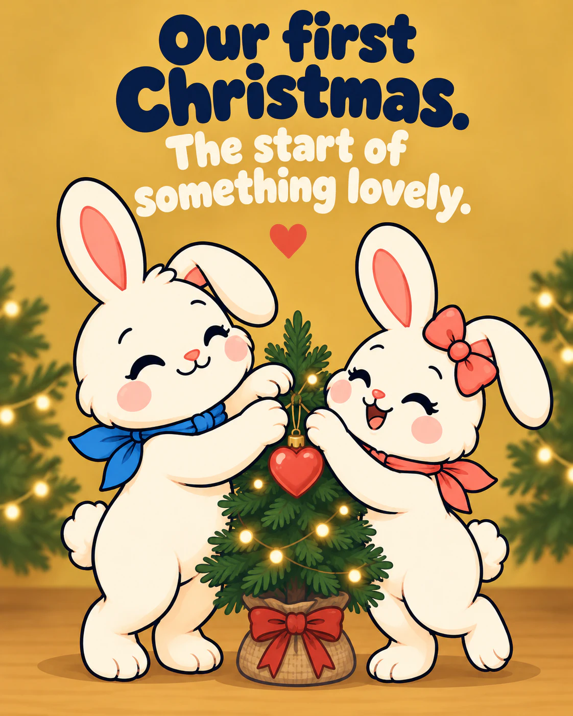 Our first Christmas. The start of something lovely.
