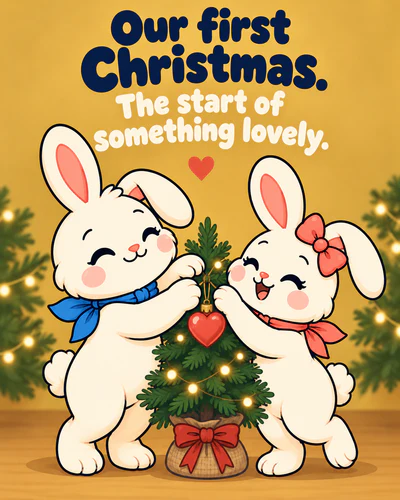 Our first Christmas. The start of something lovely.
