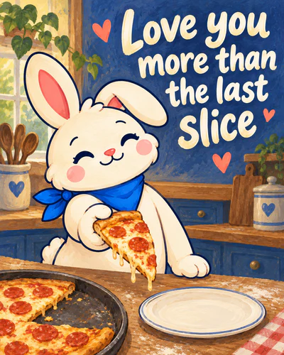 Love you more than the last slice