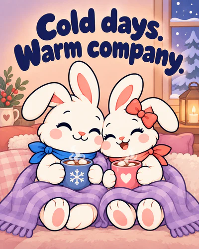 Cold days. Warm company.