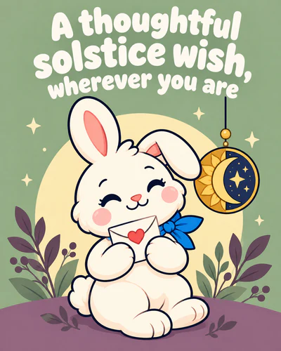 A thoughtful solstice wish, wherever you are