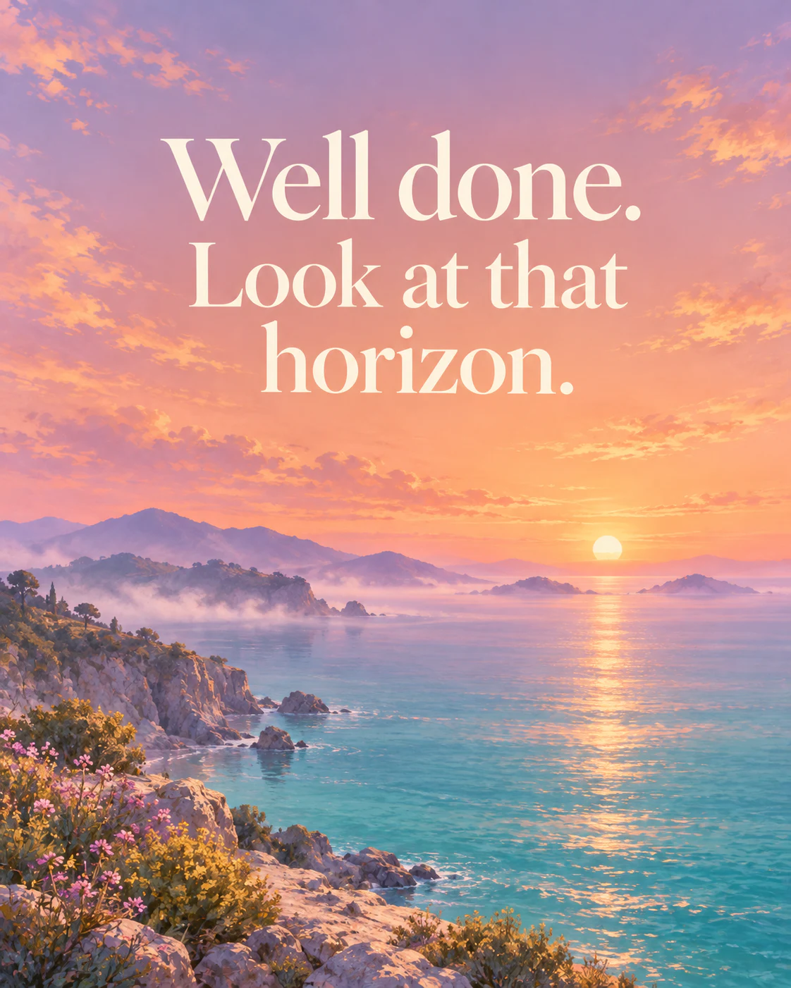 Well done. Look at that horizon.