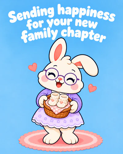 Sending happiness for your new family chapter