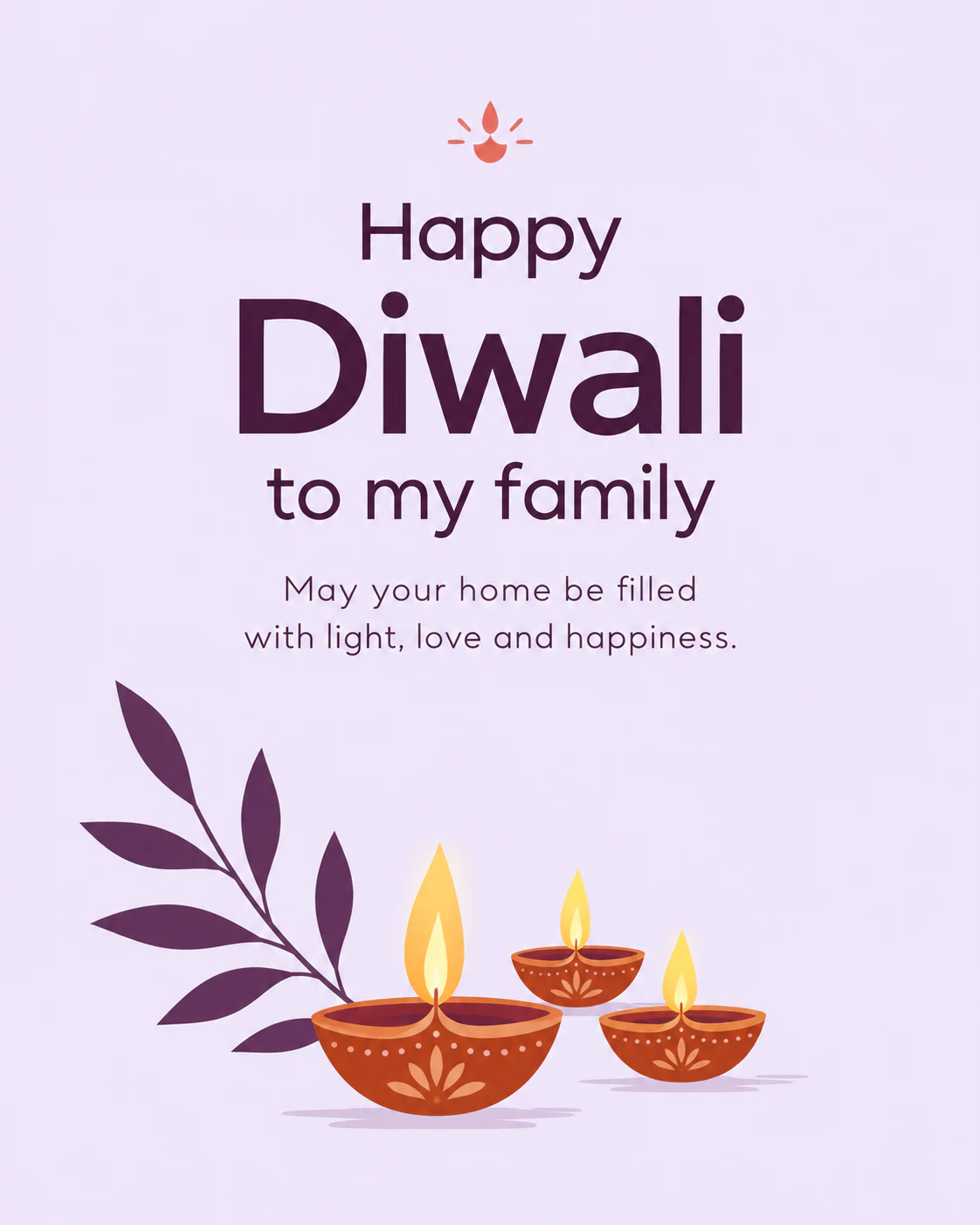 Diwali ecard for family