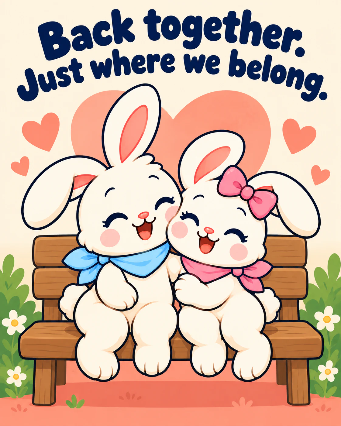Back together. Just where we belong.