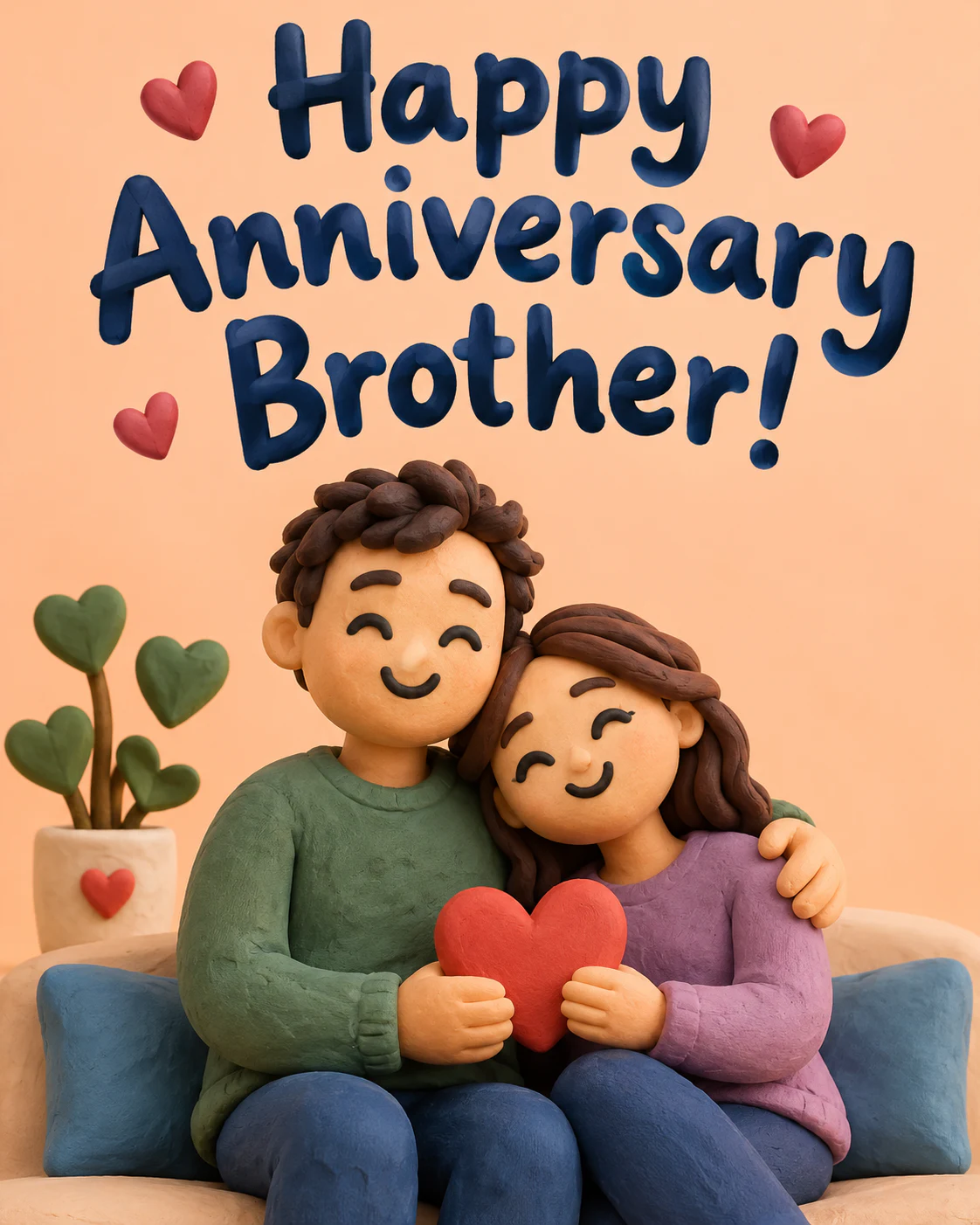 Anniversary ecard for brother