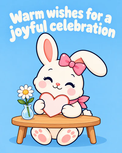 Warm wishes for a joyful celebration