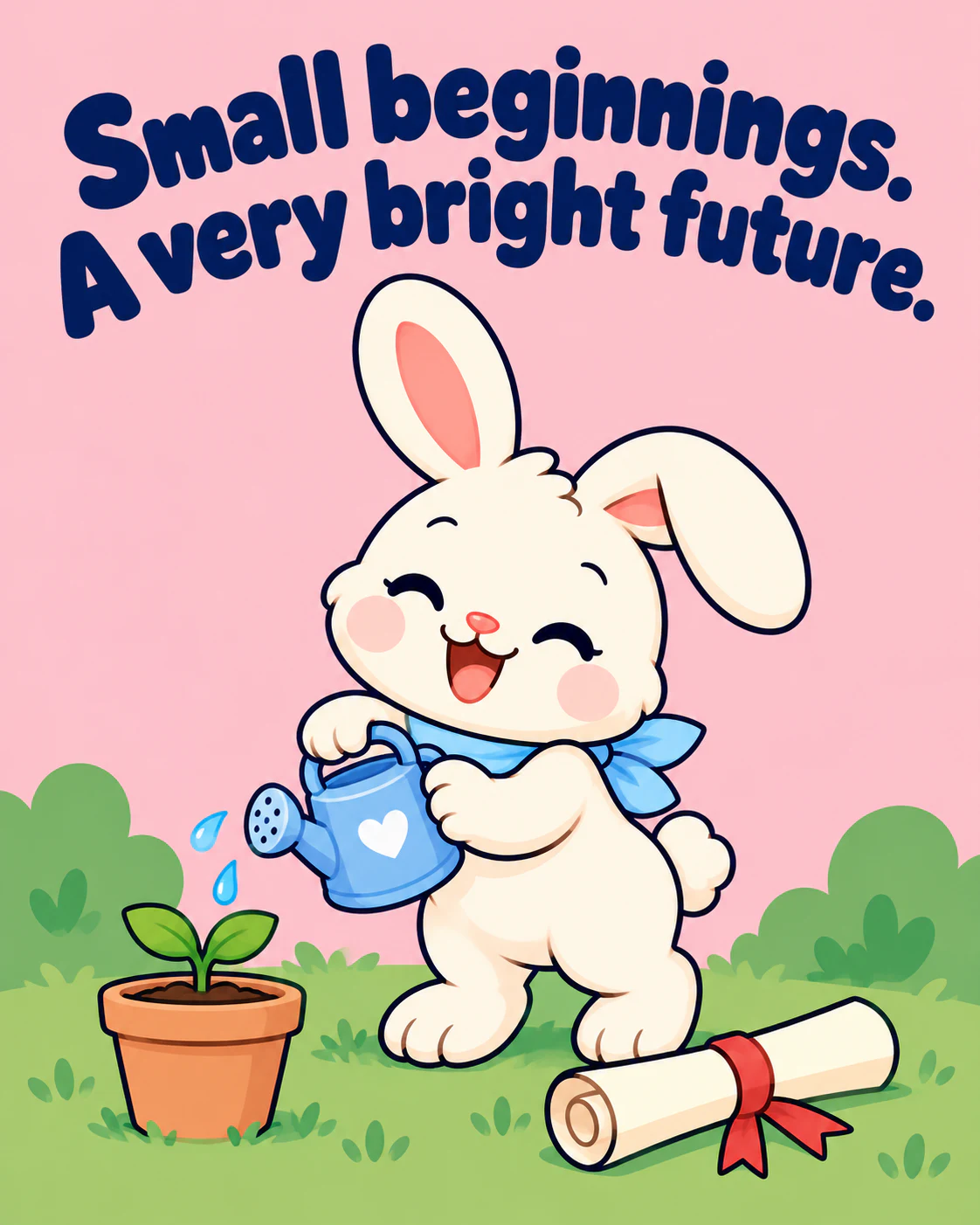Small beginnings. A very bright future.