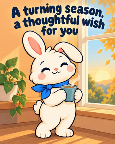 A turning season, a thoughtful wish for you