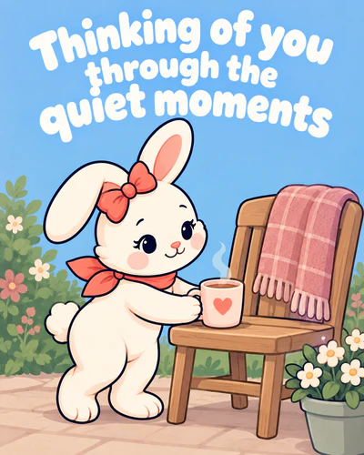 Thinking of you through the quiet moments