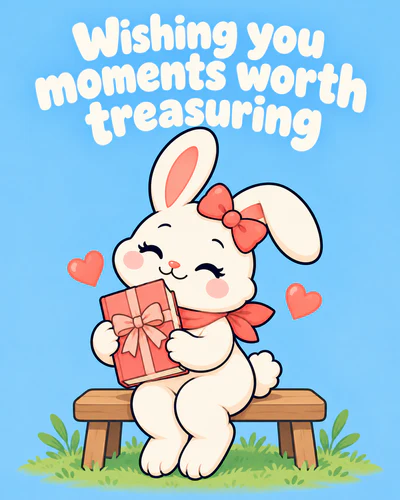 Wishing you moments worth treasuring