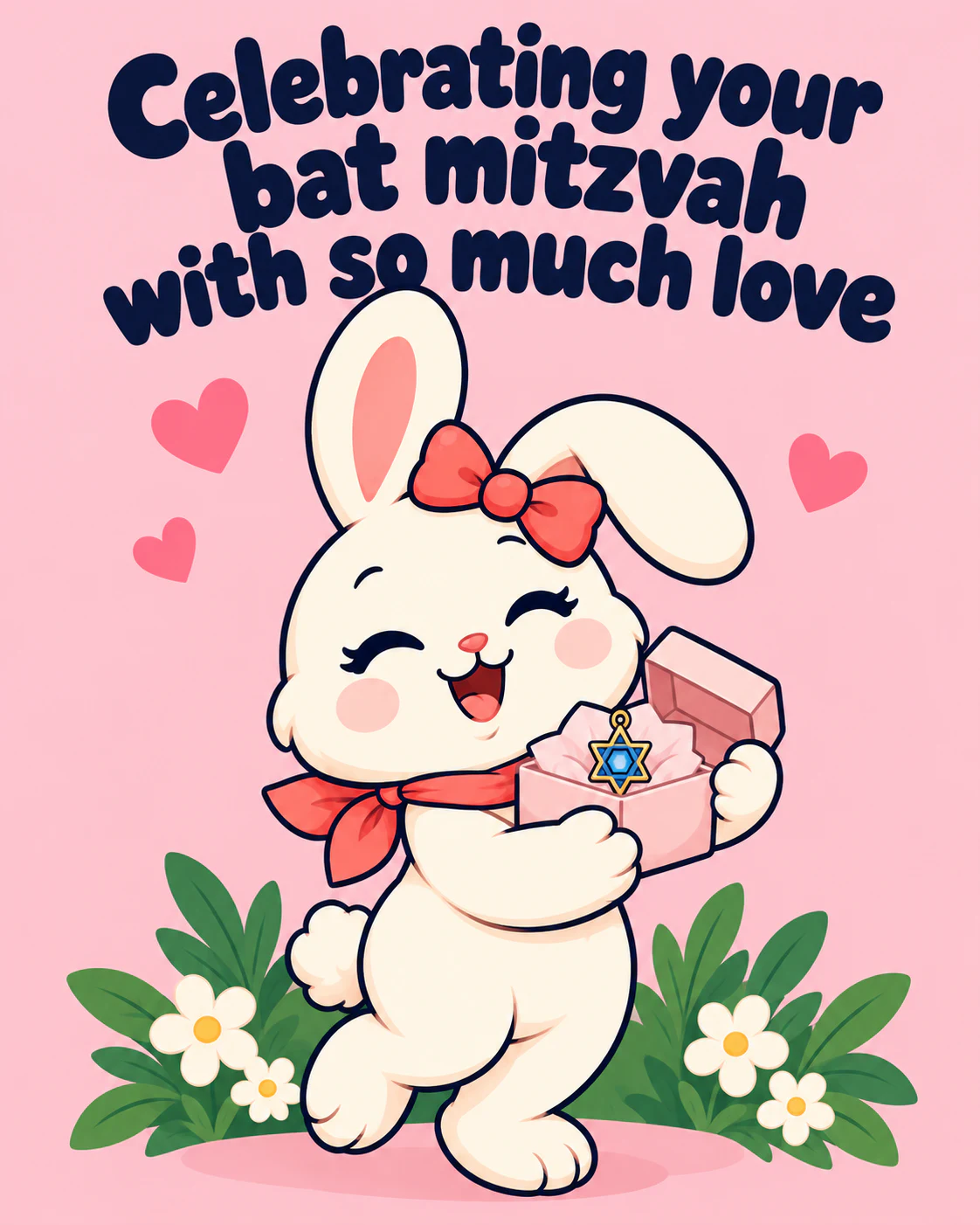 Celebrating your bat mitzvah with so much love