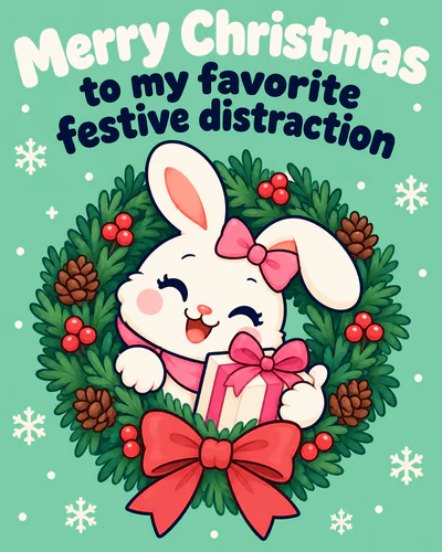 Merry Christmas to my favorite festive distraction