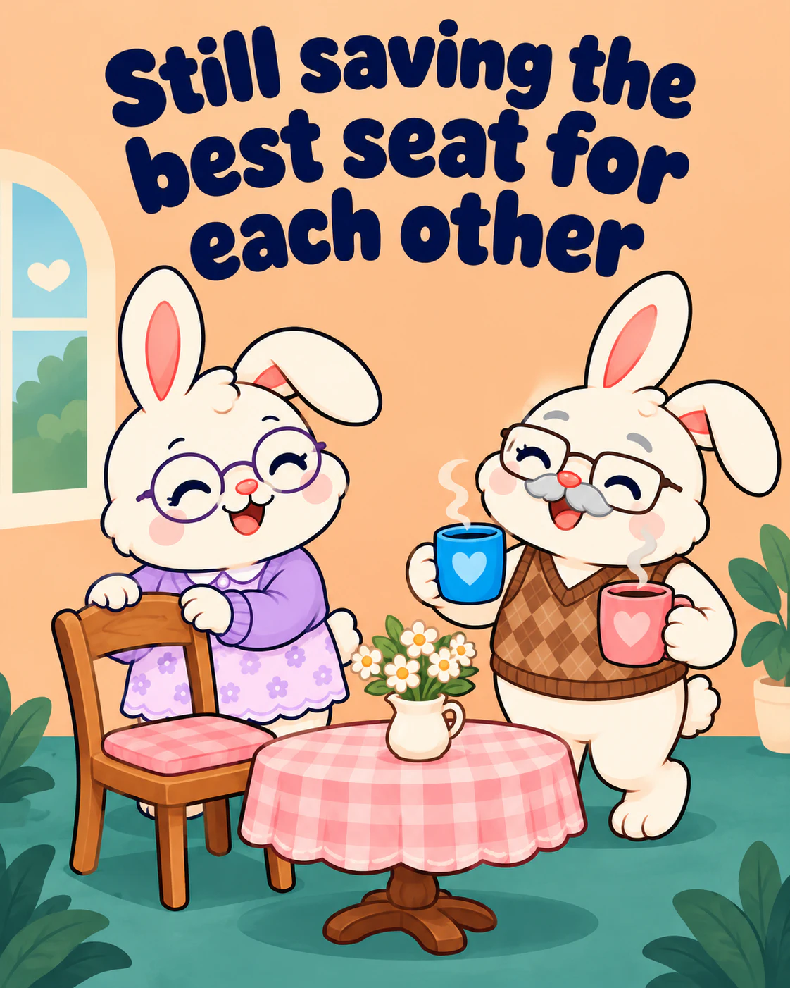Still saving the best seat for each other