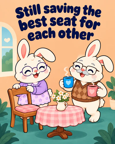 Still saving the best seat for each other