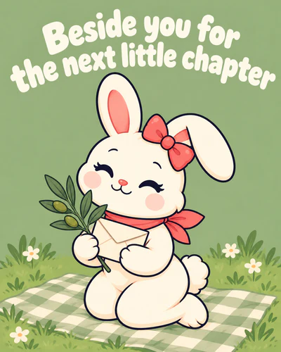 Beside you for the next little chapter