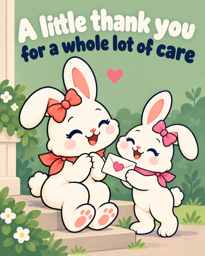 A little thank you for a whole lot of care