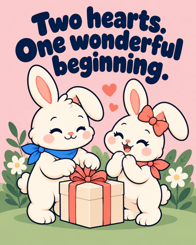 Two hearts. One wonderful beginning.