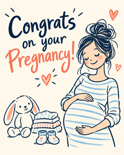 Pregnancy congratulations ecard