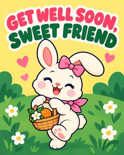 GET WELL SOON, SWEET FRIEND