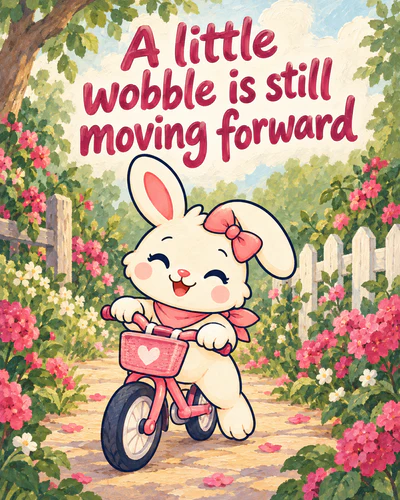 A little wobble is still moving forward