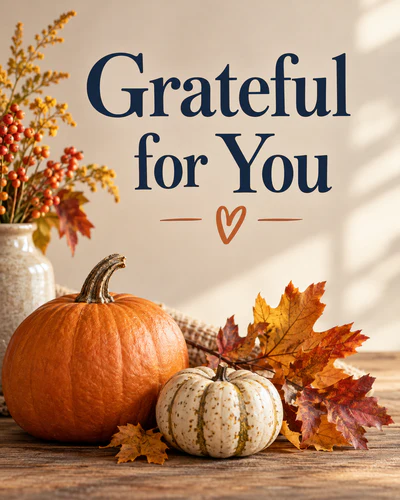 Grateful for you ecard
