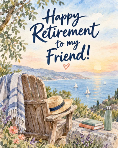 Retirement ecard for friend