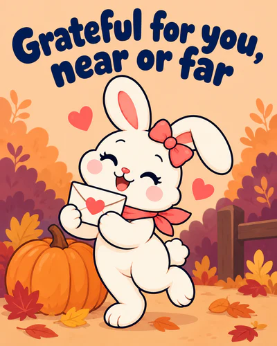 Grateful for you, near or far