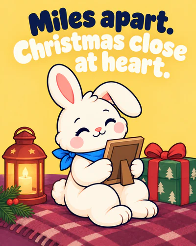 Miles apart. Christmas close at heart.